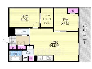 インサイトルポ山科新十条【2階】の間取り
