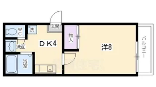KITAKI荘【2階】の間取り