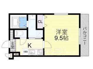 大阪府堺市西区鳳中町1丁【アパート】の間取り