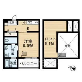アソシエⅡ(アソシエツー)【1階】の間取り
