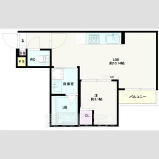 Jack shukuchi 1【3階】の間取り