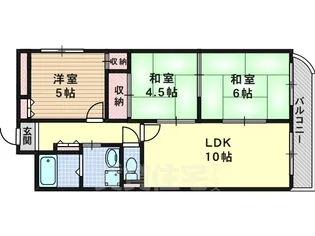 グランビア京都【4階】の間取り