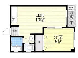 大阪府堺市堺区南半町東1丁【マンション】の間取り