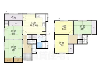 滋賀県草津市南笠東1丁目【一戸建】の間取り