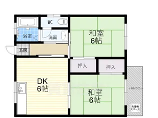 株元ハイツ【1階】の間取り