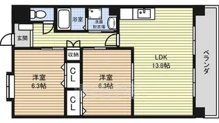 ドリームハイツ枇杷島【4階】の間取り