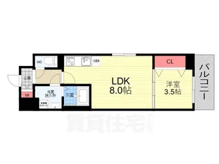 CREST TAPP 京都西京極 dex【6階】の間取り