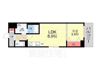 CREST TAPP 京都西京極 dex【4階】の間取り