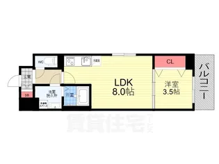 CREST TAPP 京都西京極 dex【6階】の間取り