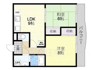 グリーンヒル草部【3階】の間取り