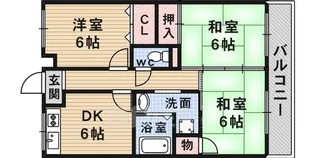 グリーンシャトー瑞穂【1階】の間取り