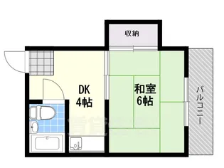 カーサ日東【4階】の間取り