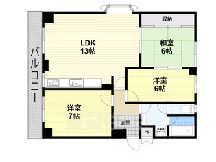 アネックス三和【4階】の間取り