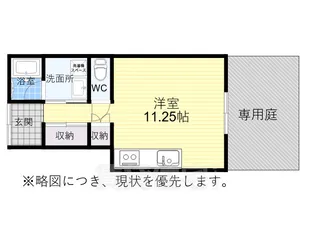 中舛竹田荘【1階】の間取り