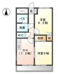 メゾンストーク【3階】の間取り