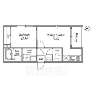 アークヴィラ東野【1階】の間取り