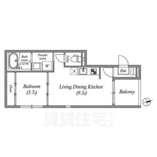 Smart Tree 伏見【1階】の間取り