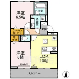 CuoreZUKA2【1階】の間取り