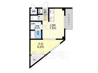 カルム共栄【1階】の間取り