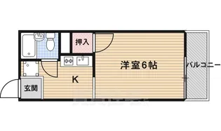 ハイツ山口【1階】の間取り