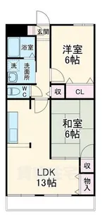 センタースクエア春日井【4階】の間取り