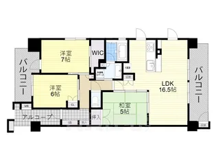 レ・ジェイド大津なぎさ公園【9階】の間取り