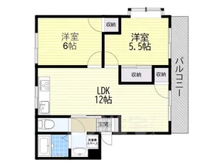 グローパレス2【2階】の間取り