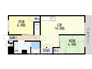 セントポーリア東豊中【1階】の間取り