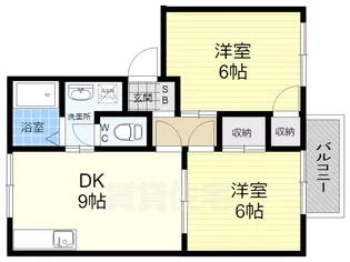 ニューバリーハイツ【1階】の間取り