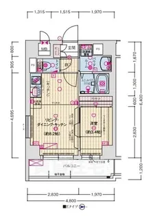 ソルテラス嵯峨嵐山【3階】の間取り