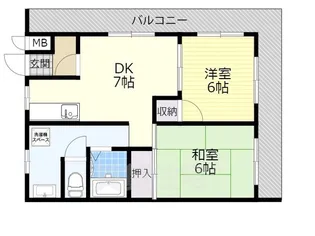 第二ミツルマンション【301号室】の間取り
