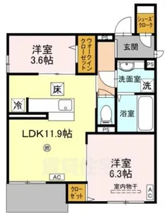 ドレ 2【1階】の間取り