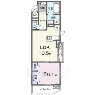 ラクーン守山【3階】の間取り