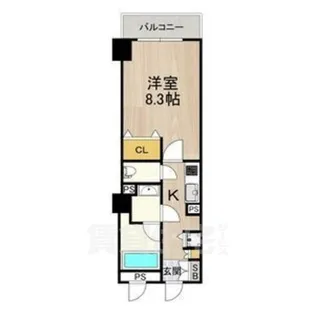 大阪府堺市堺区北花田口町2丁【マンション】の間取り