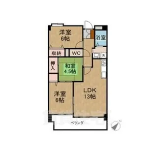 エミナンス社台【3階】の間取り