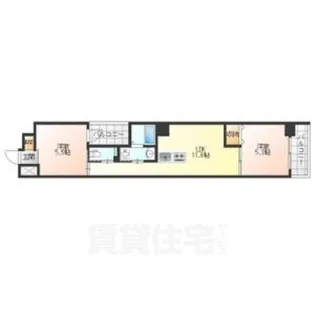 亀島テナントビル(仮)【4階】の間取り