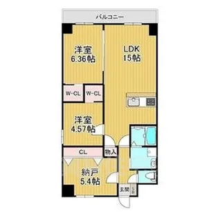 GROOVE上甲子園レジデンス【7階】の間取り