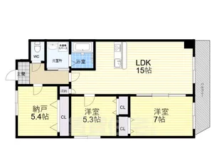 GROOVE上甲子園レジデンス【1階】の間取り