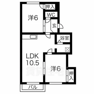 サンシャイン90【2階】の間取り