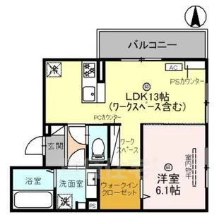 M’sハイツ千本三条【2階】の間取り