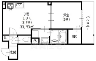 クリエオーレ原町【3階】の間取り