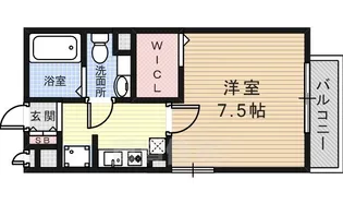 リバーハイツB棟【2階】の間取り