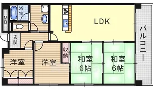4LDKの間取り画像