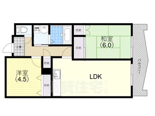 ガーデンコート楠ヶ丘【104号室】の間取り