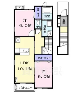 フィオーレ 2【2階】の間取り