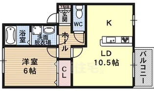 カトルセゾンC棟【1階】の間取り