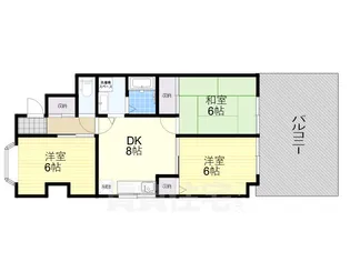ネオポリス志紀【1階】の間取り