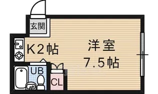 1Kの間取り画像