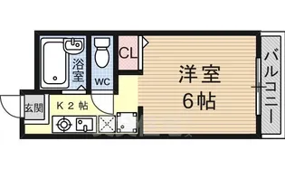 サンヒル御陵A棟【1階】の間取り