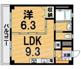 京都府京都市東山区小島町【マンション】の間取り